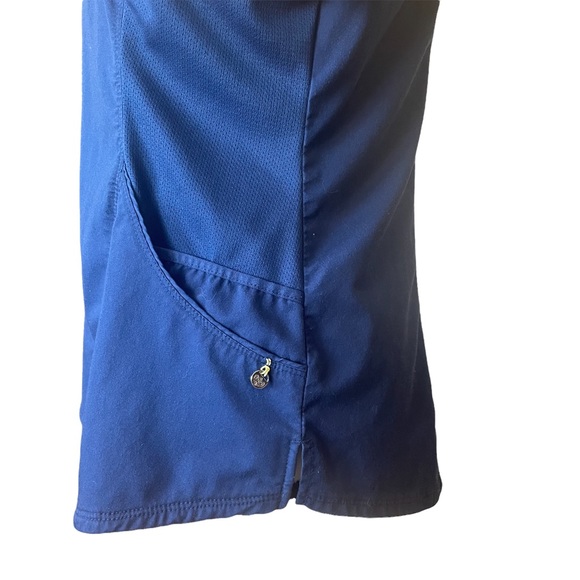 Cherokee Luxe Scrub Top Navy Blue Size S - Picture 10 of 15